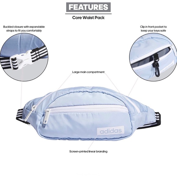 Adidas Unisex Core Waist Pack - Picture 4 of 8